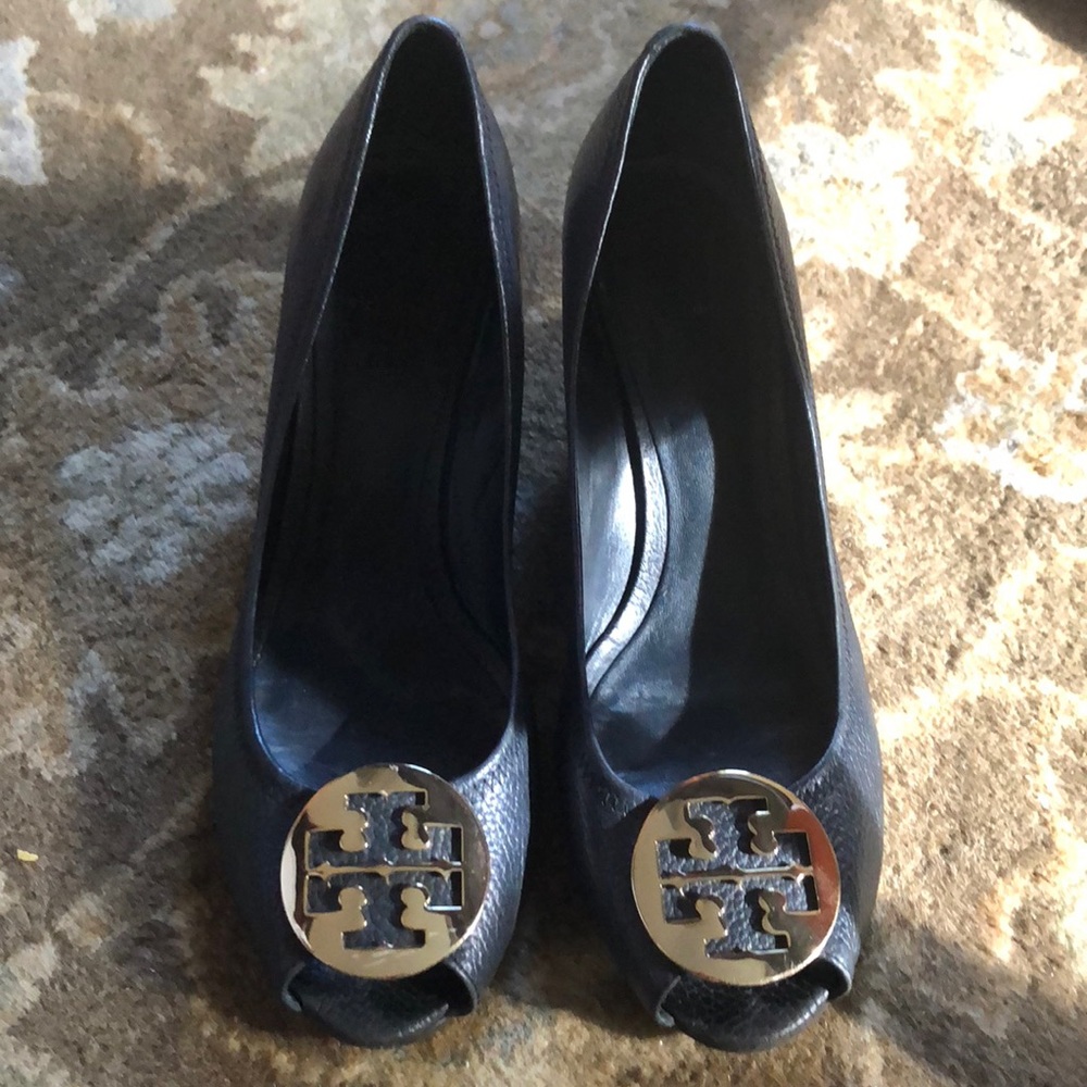 Tory Burch Sally Peep Toe Wedge Heels